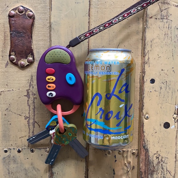 EUC BABY TODDLER TOY CAR KEYS W BOHO WRIST STRAP - Picture 7 of 7